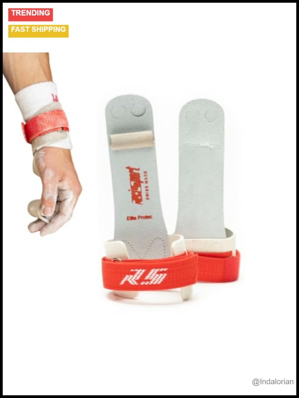 Reisport Protec Ring Gymnastics Leather Grips Triple Strength USA